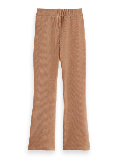 Scotch & Soda Velvet ribbed leggings MEDIUM BEIGE