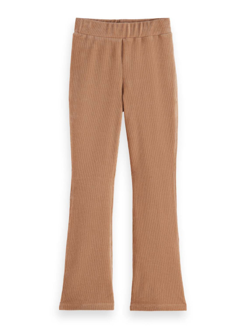 Scotch & Soda Velvet ribbed leggings MEDIUM BEIGE