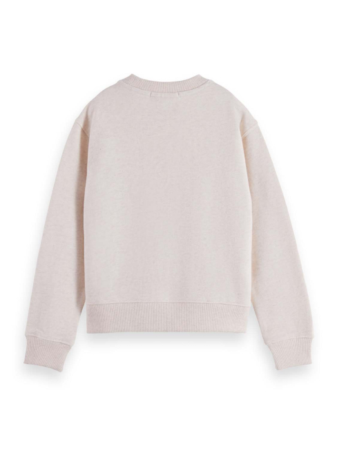 Scotch & Soda crewneck Sweatshirt with front artwork MEDIUM BEIGE