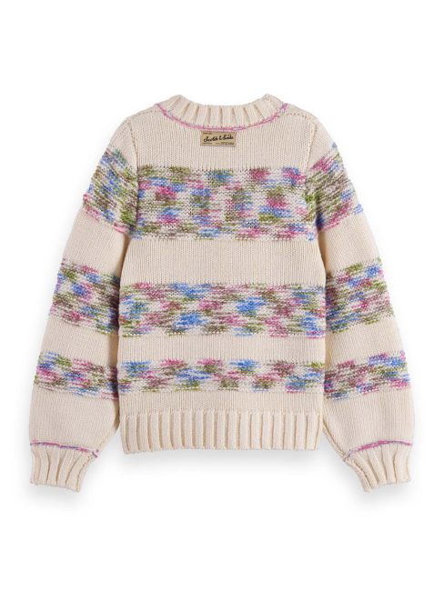 Scotch & Soda Multi-color rainbow Strickpullover MEDIUM BEIGE