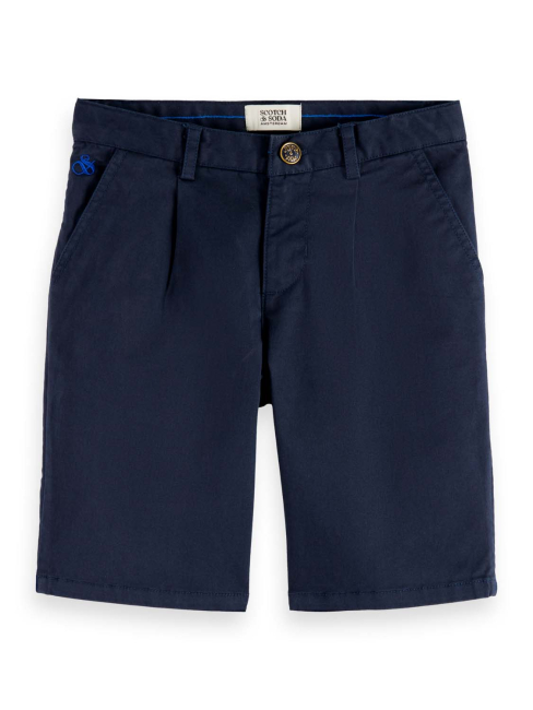 Scotch & Soda CORE Classic chino shorts Sky Captain