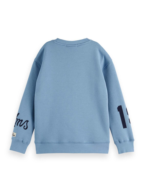 Scotch & Soda Loose-fit placed artwork Sweatshirt NAVY