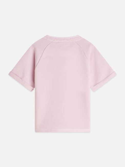 Scotch & Soda Front and back artwork shortsleeve sweatshirt Lilac Snow