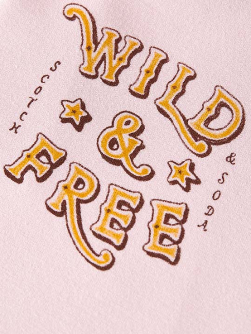 Scotch & Soda Viscoseblend relaxedfit zipthrough hoodie Lilac Snow