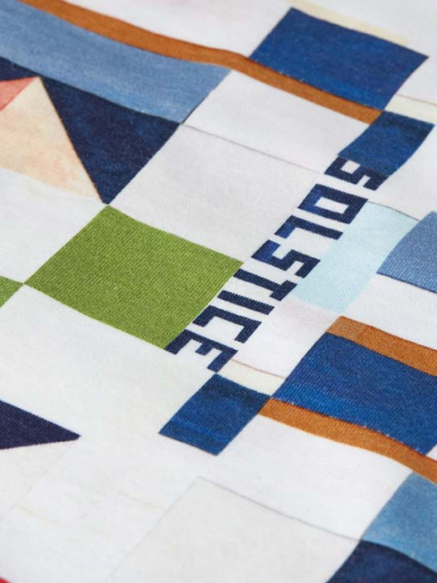 Scotch & Soda Printed relaxedfit Tshirt Patchwork Infinity