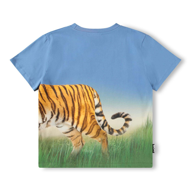 Molo T-shirts Tiger on Blue