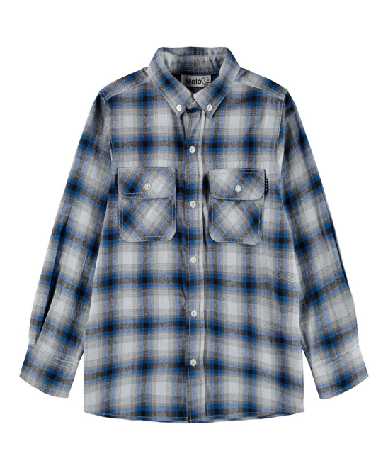 Molo Hemd ROZZY Moon Blue Check