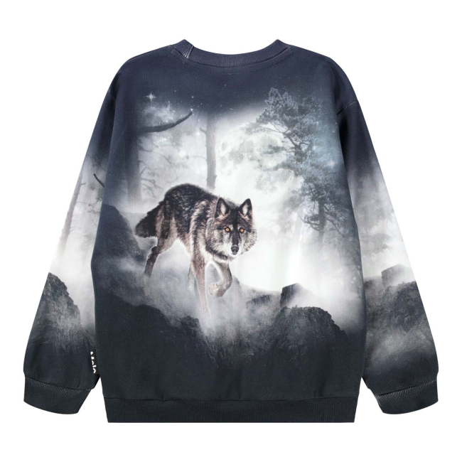 Molo Sweatshirt Moonlit Wolf-Print