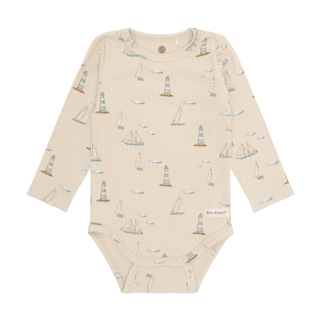 En Fant Body LS Rib Fog