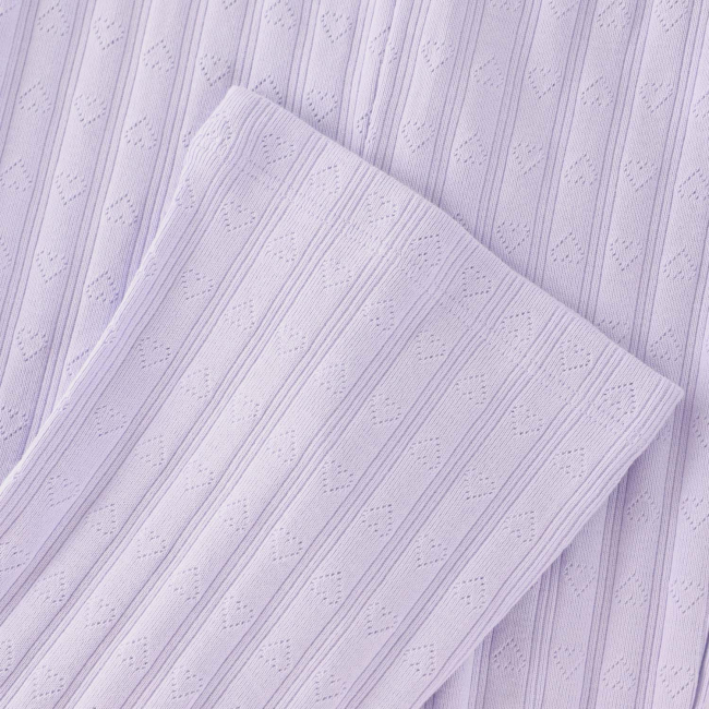 En Fant Leggings Pointelle Purple Heather