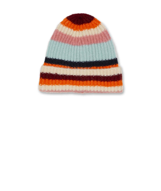 AO76 Strickmütze faye hat mullti stripe multicolour