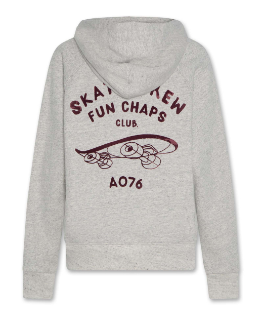 AO76 hoodie crew grey melange