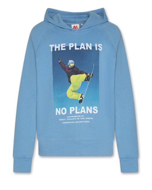 AO76 hoodie snowboard sky blue