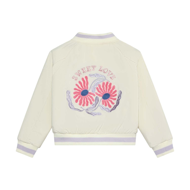 En Fant Mädchen Bombejacke Embroidery Purple Heather