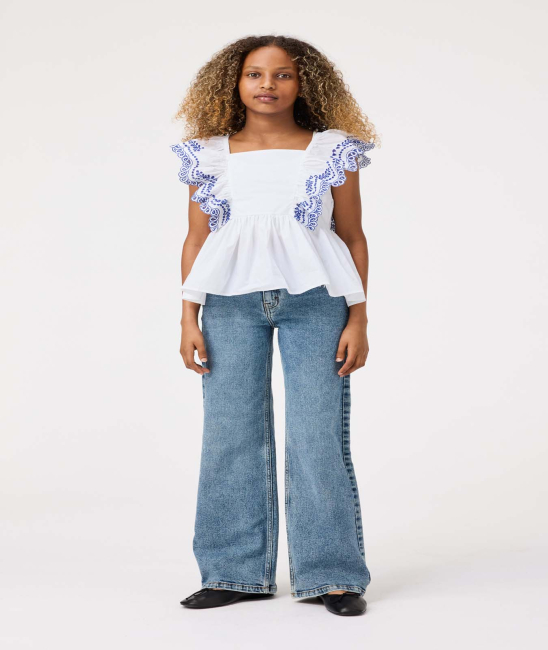 Molo Woven Jeans Worn Denim