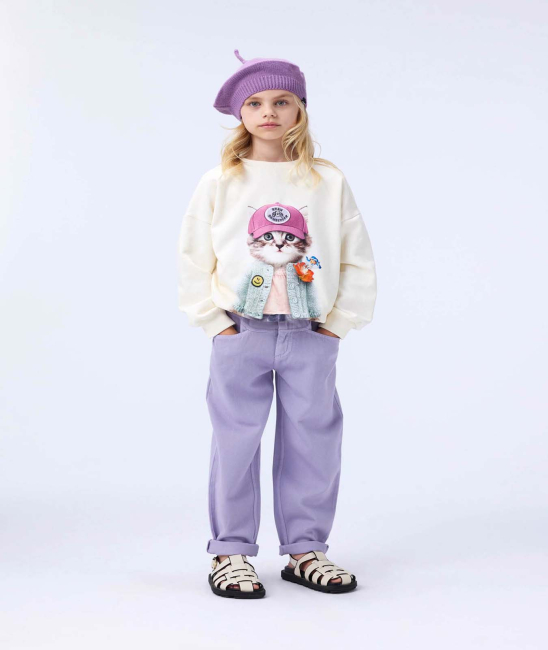 Molo Sweatshirt Maxi Kitty Miauu