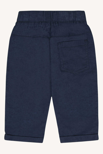 Hust & Claire HCTimon Cotton-Linen Baby Hose Blues