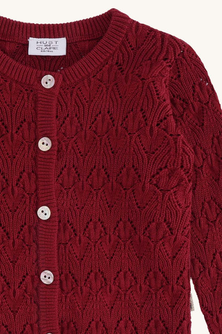 Hust & Claire HCCilja Pointelle Cardigan Dry rose