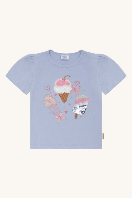 Hust & Claire HCAlma Ice cream T-shirt Zen blue