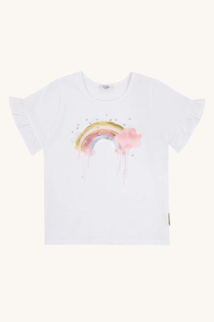 Hust & Claire HCAlma Rainbow T-shirt White