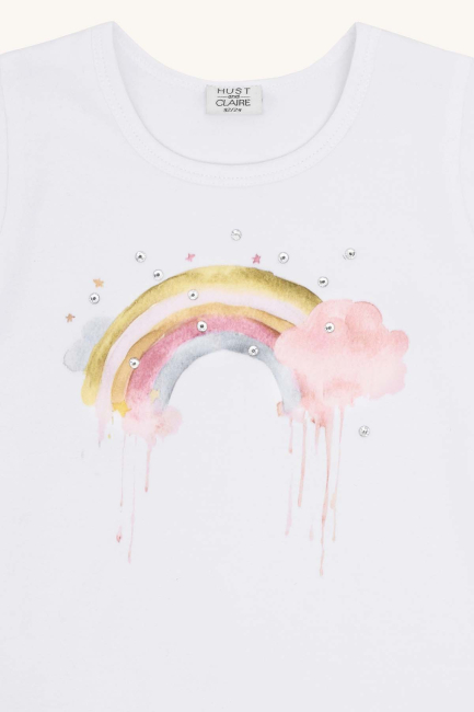Hust & Claire HCAlma Rainbow T-shirt White