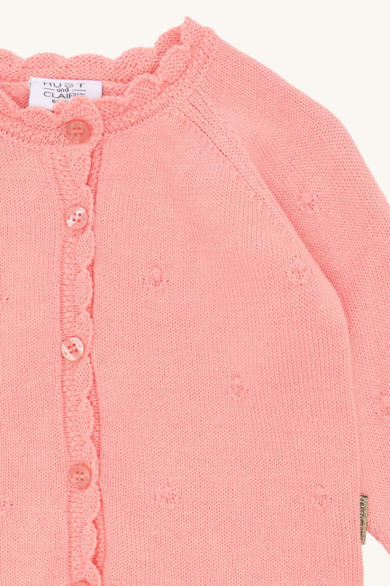 Hust & Claire HCCilja Pointelle Strickjacke Shell