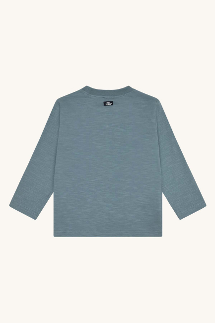 Hust & Claire HCAnton Skater dog Langarmshirt Iron blue