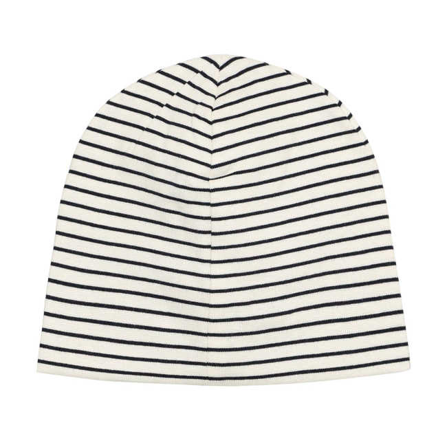 Huttelihut Beanie Stripe Rib Navy Blazer