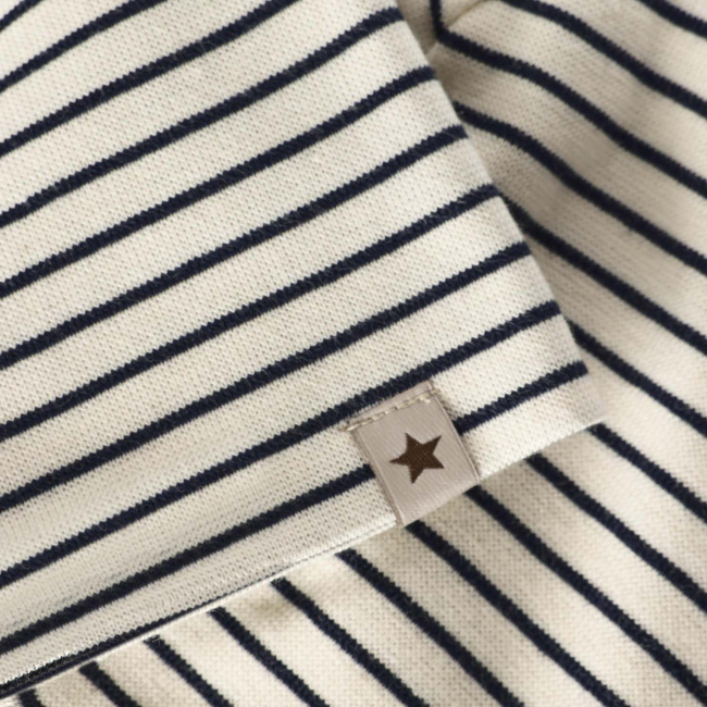 Huttelihut Beanie Stripe Rib Navy Blazer