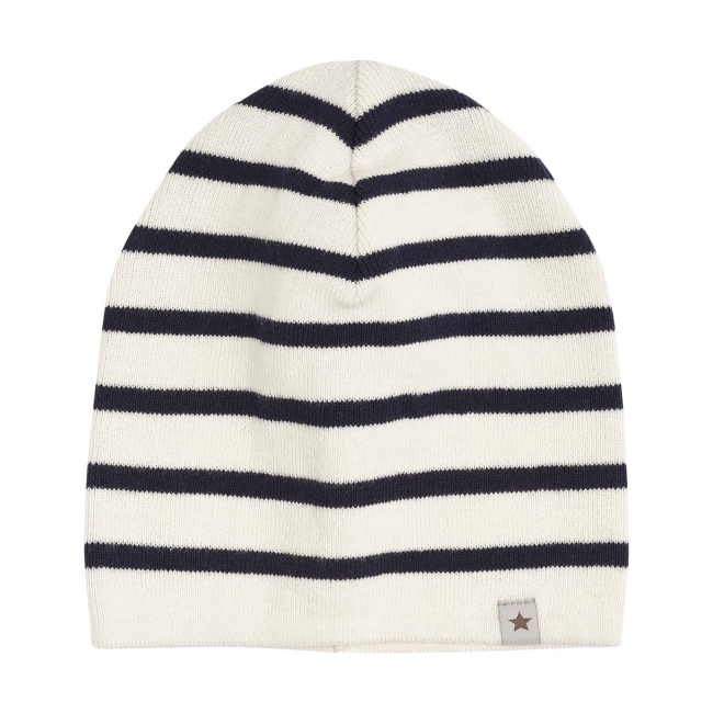 Huttelihut Mütze Stripe Knit Navy Blazer