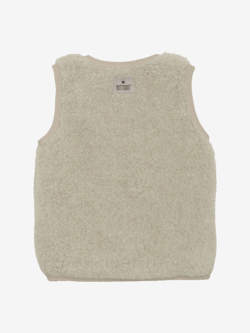 Huttelihut Weste Wollteddy Cement