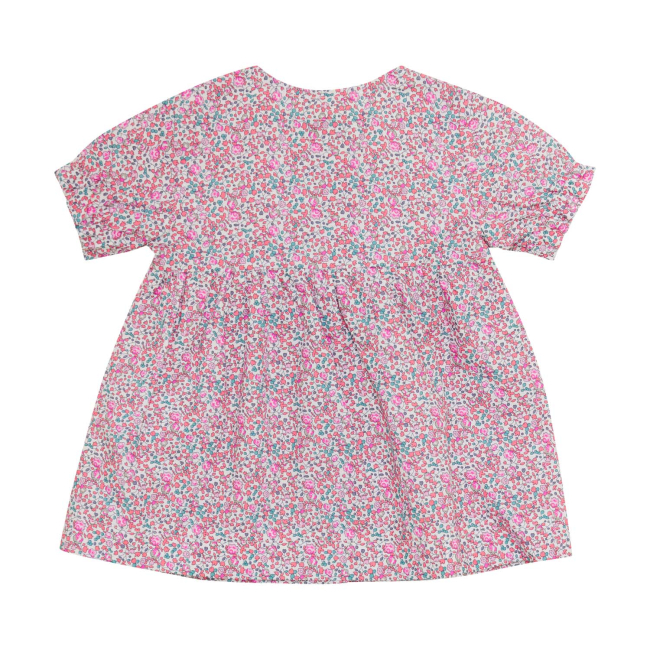 Huttelihut baby Kleid in Liberty Fabric Plumeria