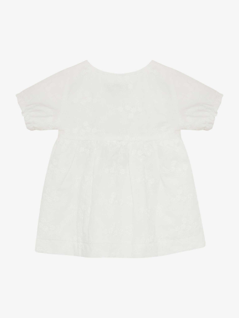 Huttelihut Baby Kleid Embroidery Antique White