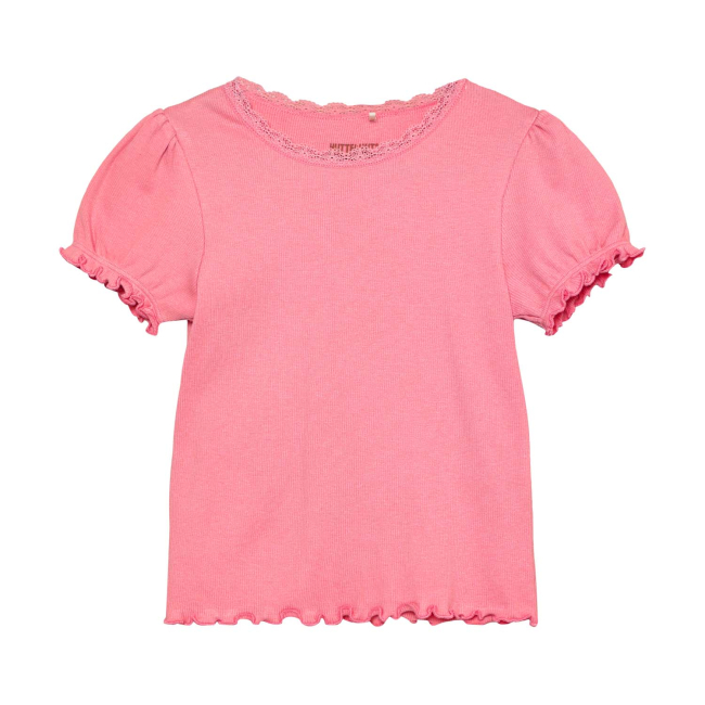 Huttelihut Basic T-shirt Rib Plumeria