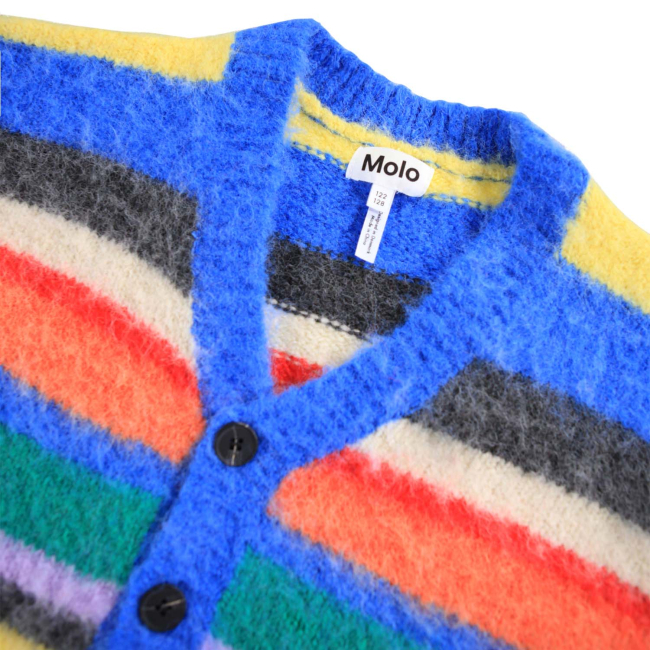 Molo Strickjacke Brutus Fuzzy Stripe