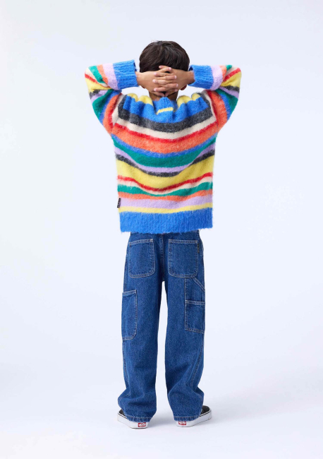 Molo Strickjacke Brutus Fuzzy Stripe
