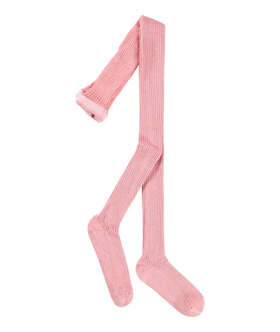 Molo Rippstrumpfhose Glitter Rib Tig Blush
