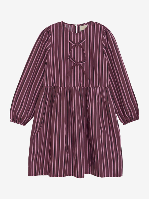 Creamie Kleid mit feinen Schleifen Crushed Berry