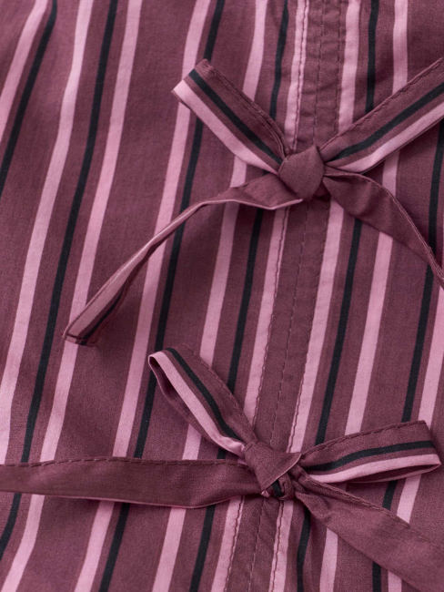 Creamie Kleid mit feinen Schleifen Crushed Berry