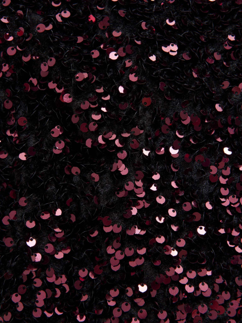 Creamie festliches Paillettenkleid - Velour Sequins Vineyard Wine