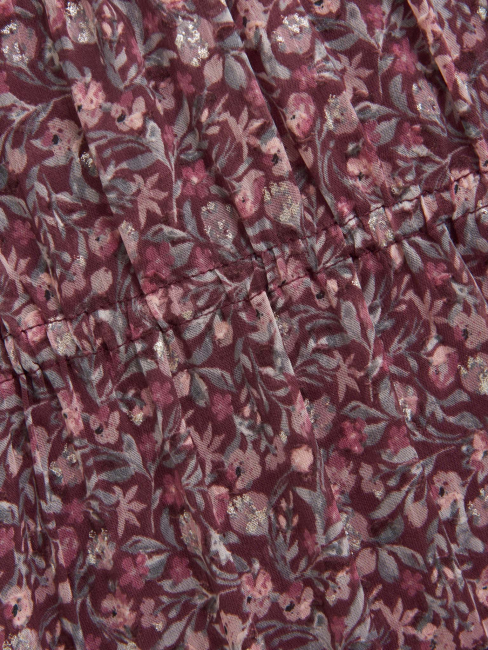 Creamie Kleid -Woven Vineyard Wine