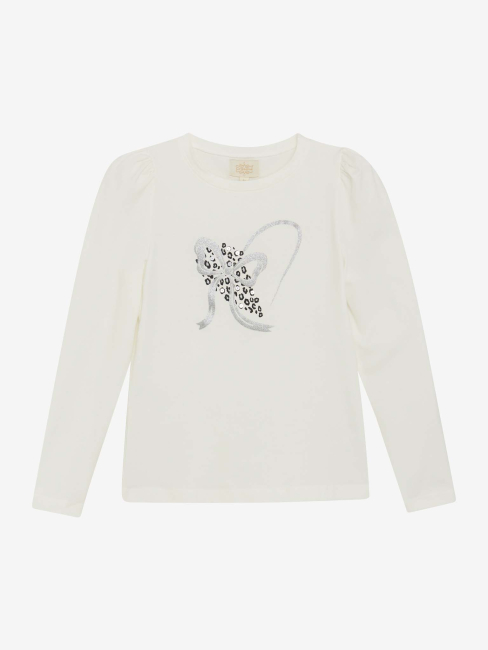 Creamie Langarmshirt Cloud mit silbernem Glitzer und Pailletten
