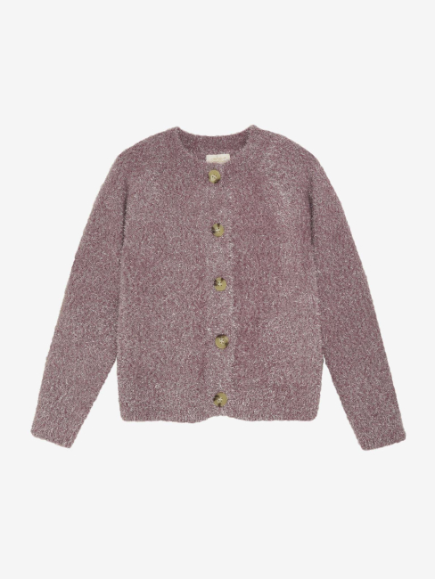 Creamie Strickjacke mit Glitzer Crushed Berry