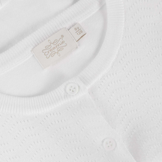 Creamie Cardigan Pointelle Cloud