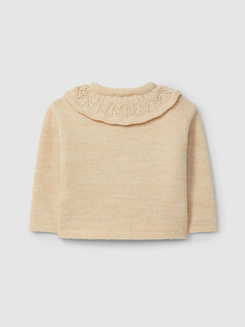 Laranjinha Baby Strickjacke COLLAR Old Pink