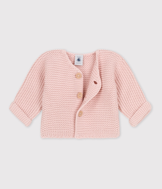 Petit Bateau Baby-Cardigan rosa SALINE aus Baumwolle