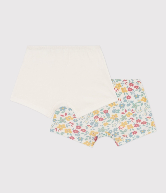 Petit Bateau 2er-Set Shortys aus Baumwolle für kleine Mädchen, mit Blumenmotiv variante 1
