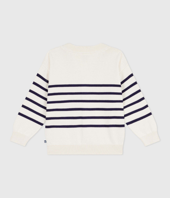 Petit Bateau Kinder-Cardigan aus Baumwolle mit Streifen