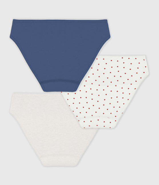 Petit Bateau Set Kinder-Slips mit Herzmotiv