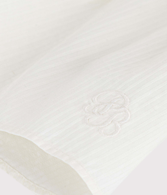 Petit Bateau Kurzärmelige Baby-Bluse aus Baumwoll-Popeline